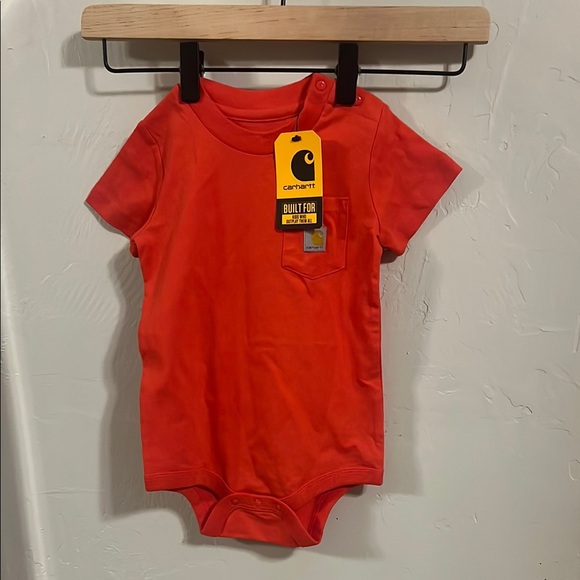 Carhartt Other - Carhartt Bright Red/peach Infant Bodysuit